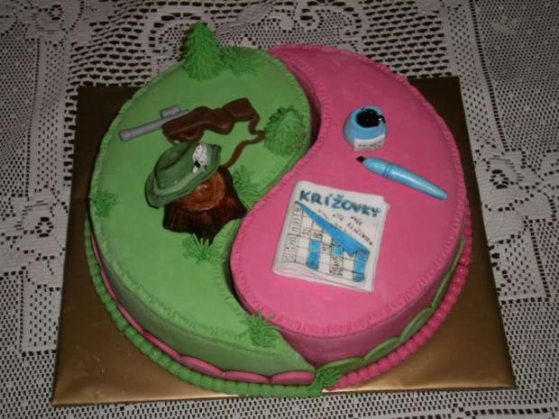 Pre polovníka a vášnivú krížovkarku, torta, Narodeninové torty Pre polovníka a vášnivú krížovkarku, torta, Narodeninové torty, Zdenci, 1
