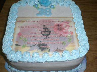 s oblátkovým veršikom, torta, Narodeninové torty, Ivka29, 1