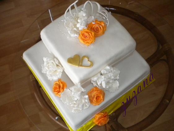 na zlatú svadbu, torta, Svadobné torty na zlatú svadbu, torta, Svadobné torty, edita155, 1