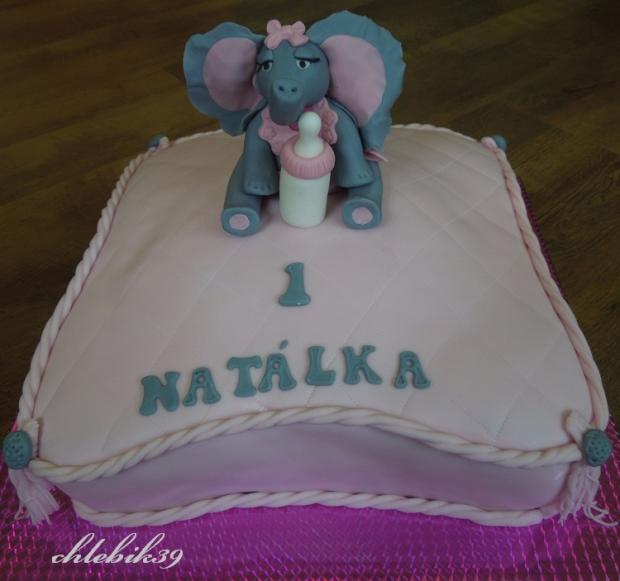 sloník na vankušiku, torta, Ostané torty pre deti, chlebik39, 1