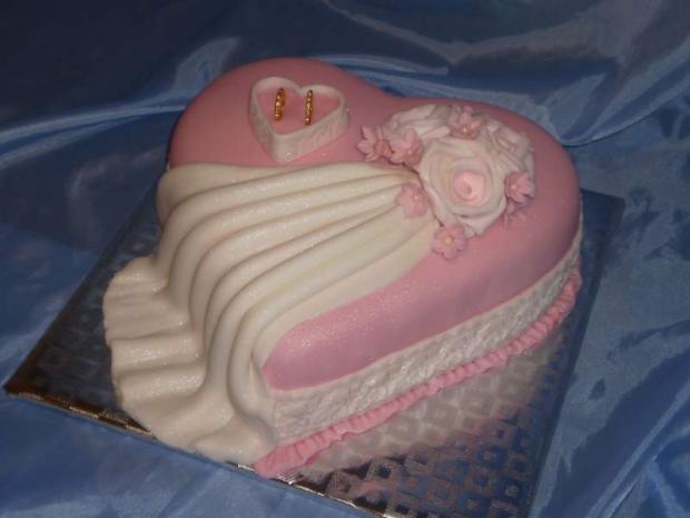 svadobné ružové srdiečko, torta, Svadobné torty svadobné ružové srdiečko, torta, Svadobné torty, akinom, 1
