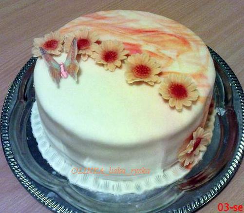 Meniny, torta, OLINKA_liska_ryska, 1