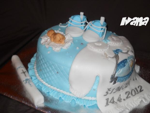 Krst Šimon, torta, Torty na krstiny Krst Šimon, torta, Torty na krstiny, Ivana111111, 1