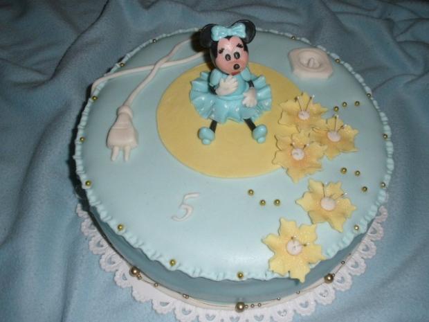 Modrá Minnie s káblom, torta, Rozprávkové torty, Veronika13, 1