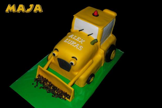 báger, torta, Torty autíčka, vláčiky báger, torta, Torty autíčka, vláčiky, Maja Č, 1
