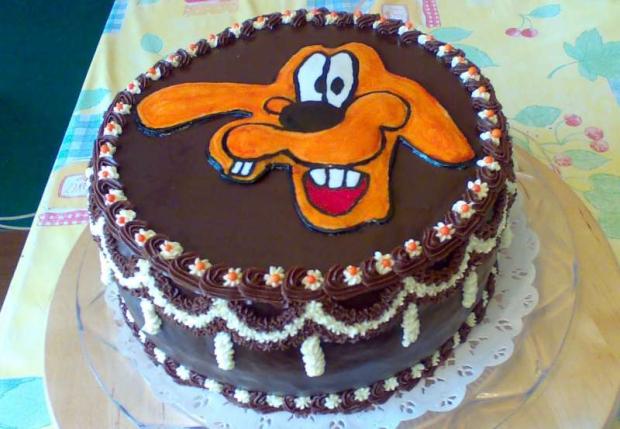 gulatá so psíkom, torta, Torty so zvieratkami, zabacka, 1