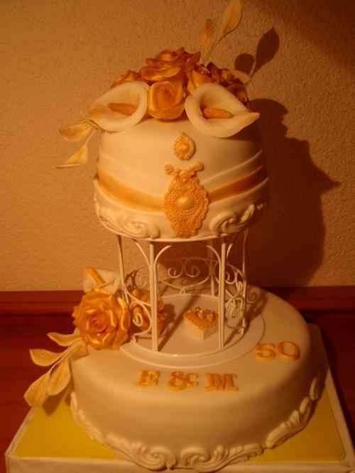Zlata svadba, torta Zlata svadba, torta, hacky, 1