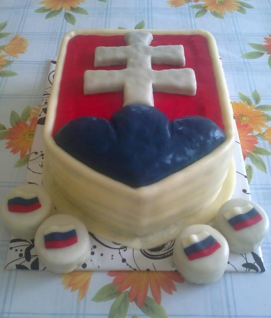 Slovenský znak, torta, Netradičné torty, mulinkam, 1