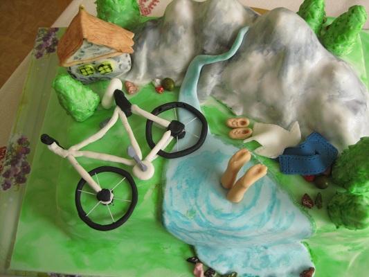 torta s bicyklom, torta, Narodeninové torty torta s bicyklom, torta, Narodeninové torty, fani, 1