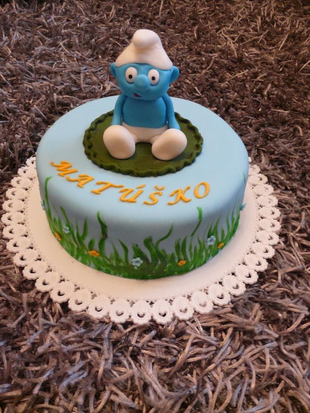 šmoula, torta, Rozprávkové torty šmoula, torta, Rozprávkové torty, klocik, 1