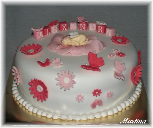 babatko s motylikom, torta, Torty na krstiny babatko s motylikom, torta, Torty na krstiny, MoMa torty, 1