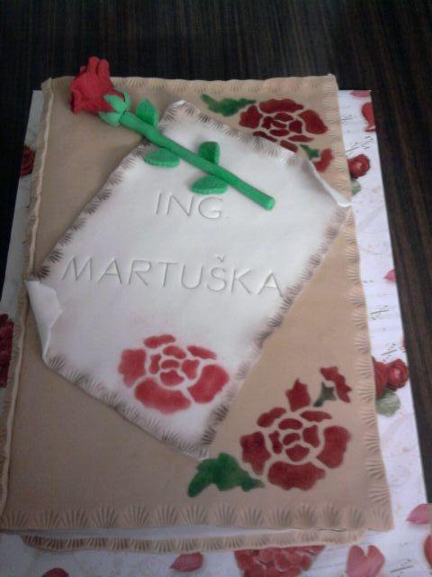 promočná kniha, torta, Torty - škola, stužková, dorotka, 1