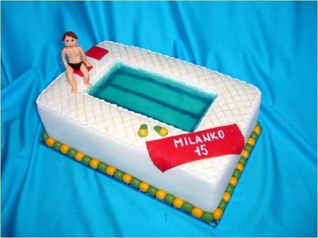 Bazén, torta, Netradičné torty Bazén, torta, Netradičné torty, lenkafab, 1