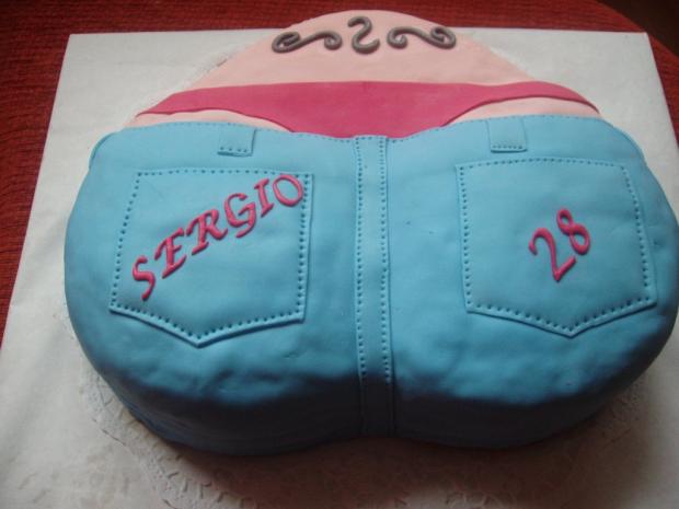 Zadok v rifloch, torta, Narodeninové torty, MartinaO, 1