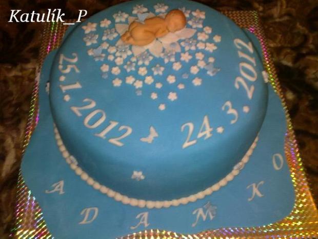 Adamko, torta, Torty na krstiny Adamko, torta, Torty na krstiny, Katulík_P, 1