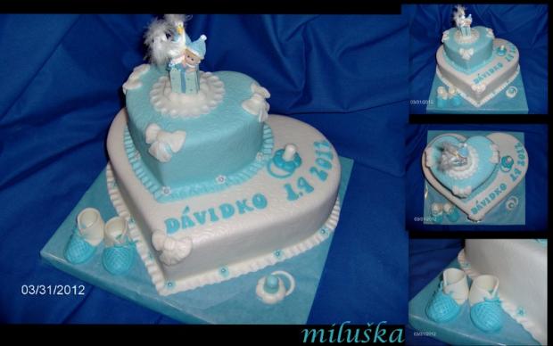 Dávidkovi, torta, Torty na krstiny Dávidkovi, torta, Torty na krstiny, miluška, 1