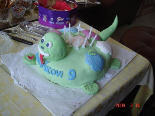 Korytnačka iný pohlad, torta, Torty so zvieratkami, Matty, 1