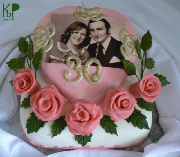 Tridsiate výročie, torta, Svadobné torty Tridsiate výročie, torta, Svadobné torty, batora30, 1