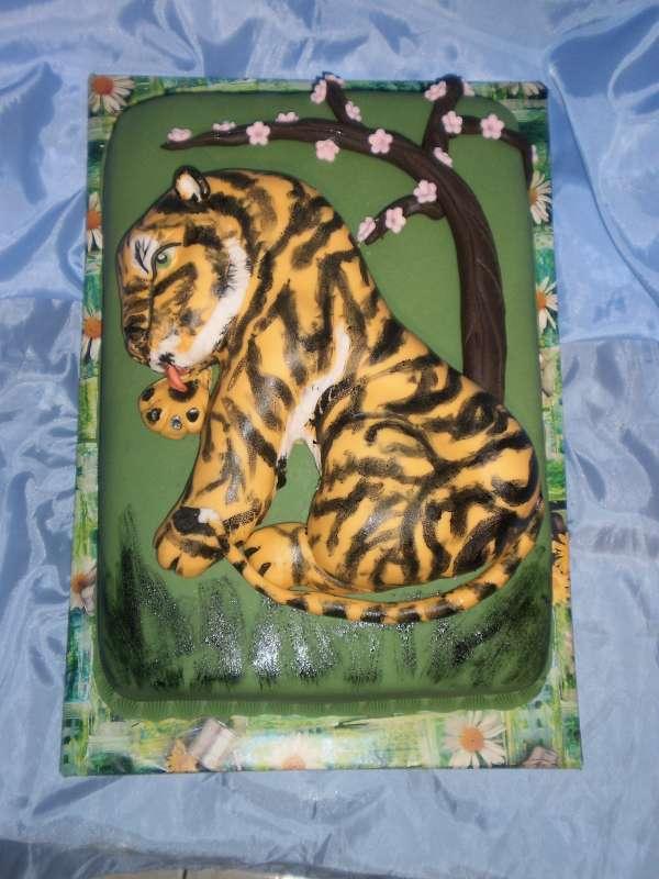 reliéf - sibírsky tiger, torta, Torty so zvieratkami reliéf - sibírsky tiger, torta, Torty so zvieratkami, akinom, 1