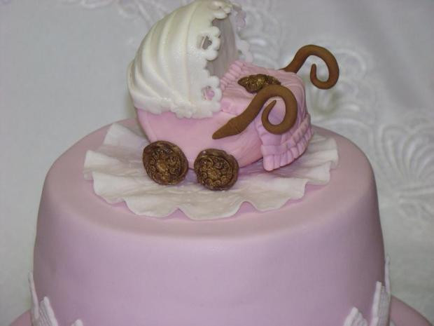 Kočiarik pre Laru-detail, torta, Torty na krstiny Kočiarik pre Laru-detail, torta, Torty na krstiny, keli62, 1