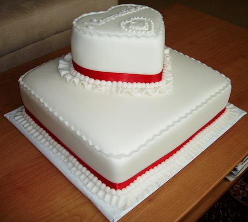 Svadobná so srdiečkom, torta, Svadobné torty Svadobná so srdiečkom, torta, Svadobné torty, zabinka, 1