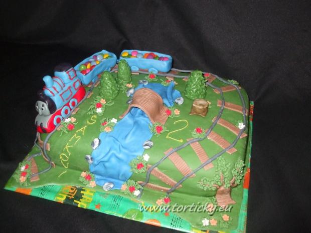 vlacik thomas, torta, Torty autíčka, vláčiky vlacik thomas, torta, Torty autíčka, vláčiky, buksy, 1