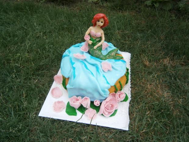víla Ariel, torta, Torty pre dievčatá víla Ariel, torta, Torty pre dievčatá, Ladu-lienka, 1