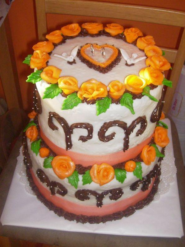 čokoládová svadobná torta, torta, jancika, 1