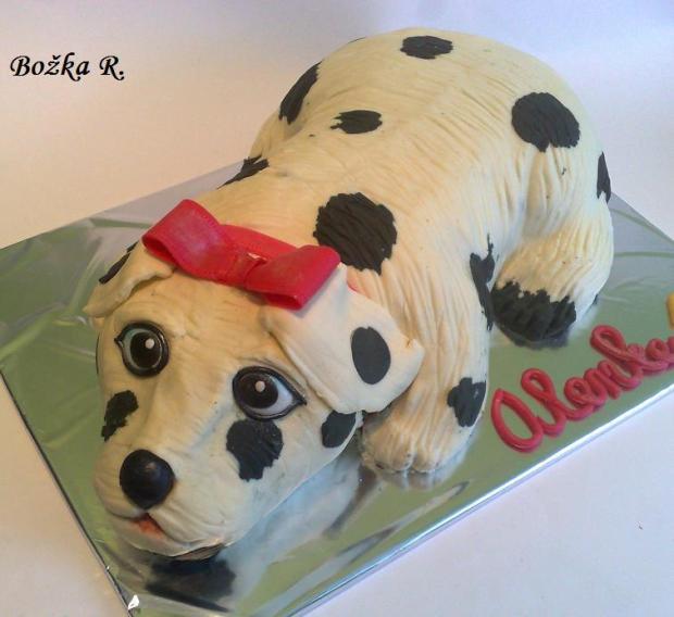 dalmatinec, torta, Torty so zvieratkami dalmatinec, torta, Torty so zvieratkami, Božka R., 1