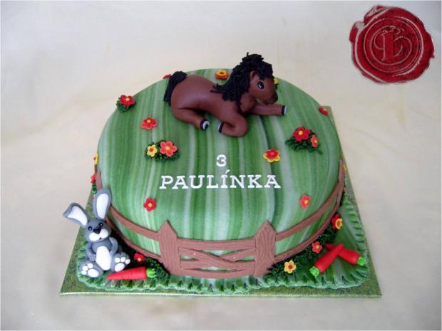 Koník pre Paulínku, torta, Torty so zvieratkami Koník pre Paulínku, torta, Torty so zvieratkami, lenkafab, 1