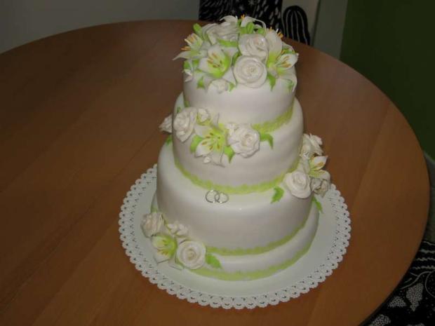 Svadobná - 3 poschodia, torta, Svadobné torty Svadobná - 3 poschodia, torta, Svadobné torty, Lubka212, 1