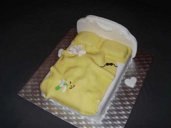Svadobná posteľ, torta, Svadobné torty, Janette 35, 1