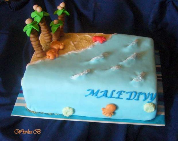 Pláž, torta, Netradičné torty, werona, 1