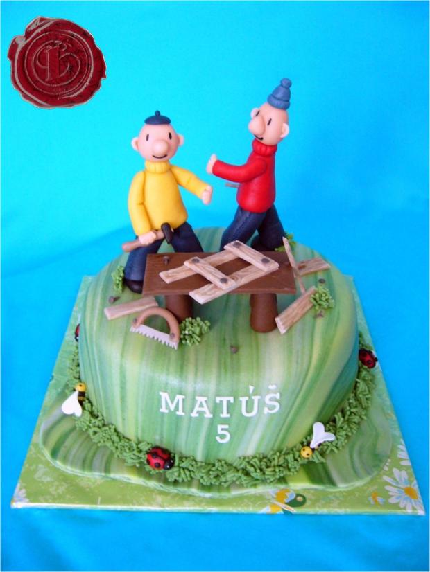 Pat a Mat majstrujú, torta, Rozprávkové torty Pat a Mat majstrujú, torta, Rozprávkové torty, lenkafab, 1