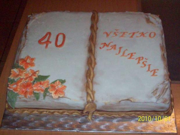  otvorená kniha, torta, Narodeninové torty, Zdenci, 1