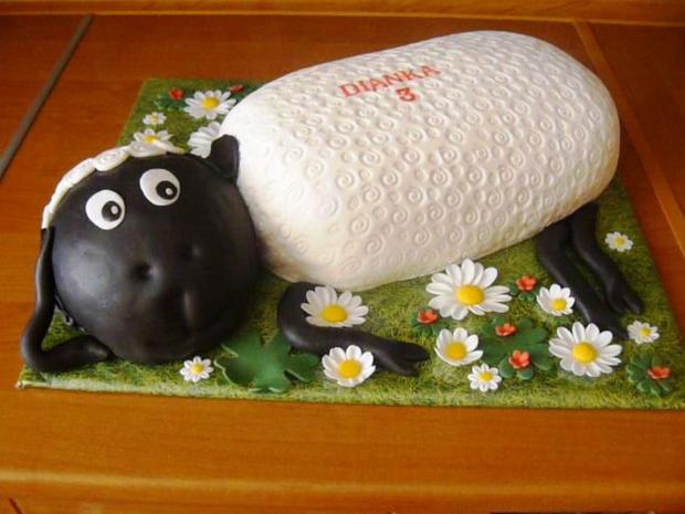 ovečka, torta, Rozprávkové torty, MarikaFa, 1