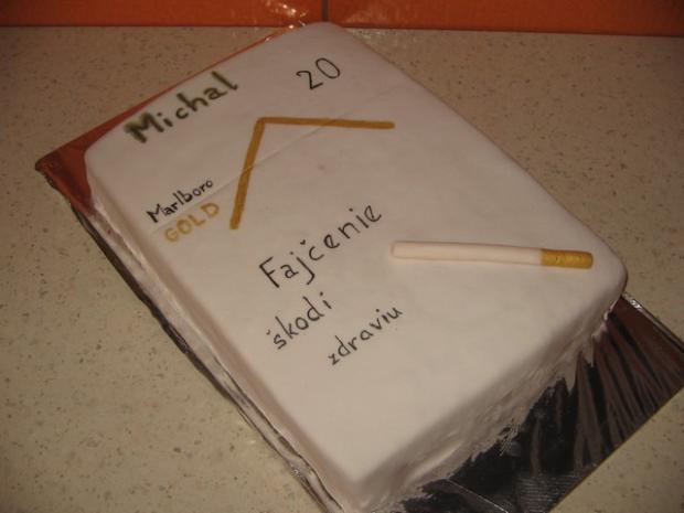 cigaretová krabička, torta, Narodeninové torty, janka84, 1