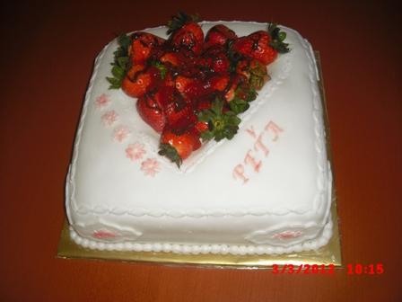 s jahodami, torta, Narodeninové torty, dagaz, 1
