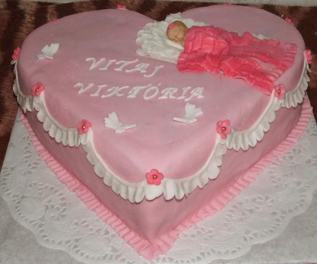 Krstinové srdiečko, torta, Torty na krstiny Krstinové srdiečko, torta, Torty na krstiny, atigram, 1