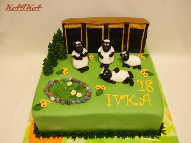 ovečky pre Ivku, torta, Torty so zvieratkami ovečky pre Ivku, torta, Torty so zvieratkami, Katka Ozsvaldova, 1