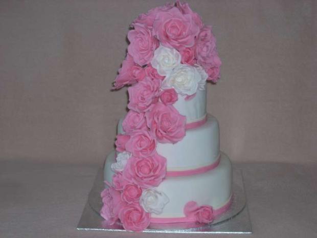 Svadobná torta podľa Peggy Porschen, torta, Svadobné torty Svadobná torta podľa Peggy Porschen, torta, Svadobné torty, ZuzkaM, 1