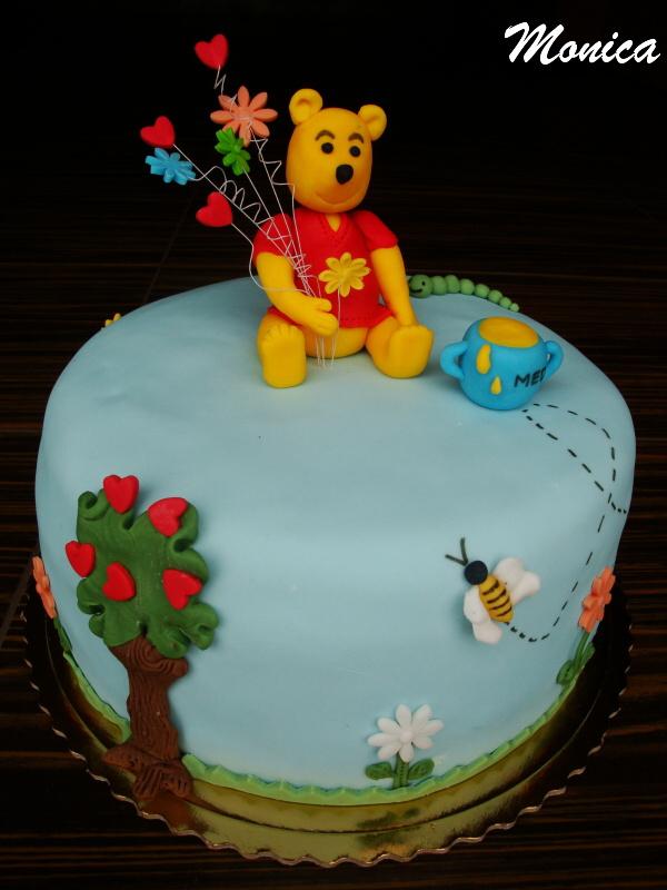 macko Pooh, torta, Rozprávkové torty, Monica, 1