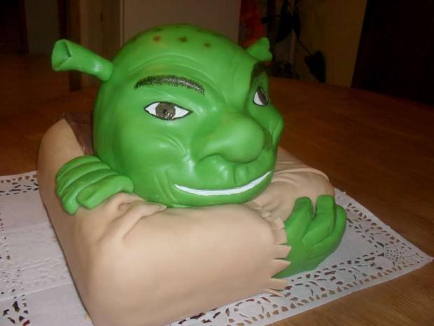 shrek, torta, Rozprávkové torty, Ivetka0121, 1
