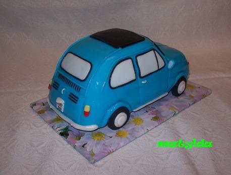 Fiat 100 - druhá strana, torta, Torty autíčka, vláčiky, matylda, 1