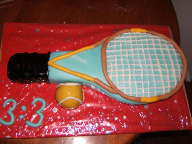 tenisova raketa, torta, Športové torty, jjanska, 1