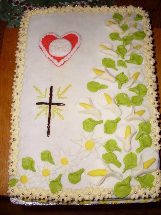 Na prvé sväté prijímanie, torta, Torty na cirkevné sviatky Na prvé sväté prijímanie, torta, Torty na cirkevné sviatky, pavlinab, 1