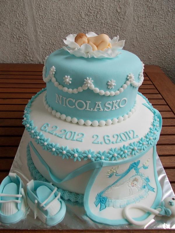 Krstinová pre Nicolaska, torta, Torty na krstiny Krstinová pre Nicolaska, torta, Torty na krstiny, kacarina, 1