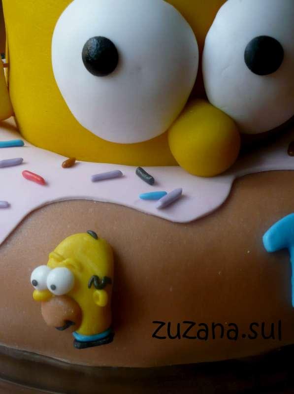 simpson detail, torta, Narodeninové torty, zuzana.sul, 1