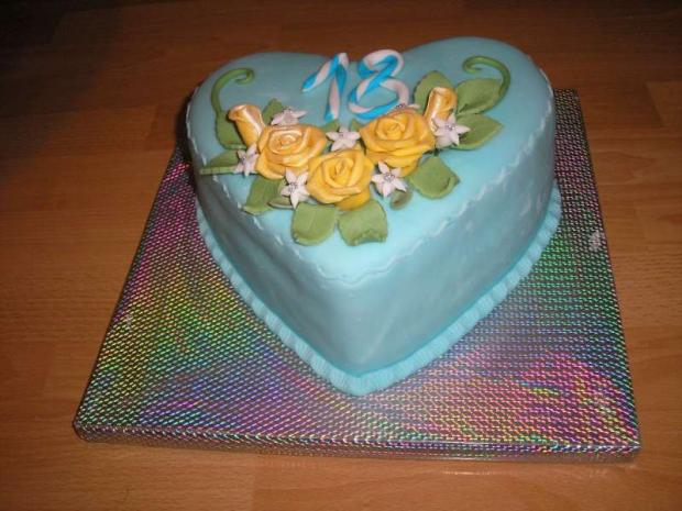 Srdce iný pohľad, torta, Narodeninové torty, petra 18, 1