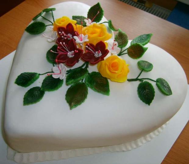 Srdiečko na želanie...pre oslávencov...iný pohľad, torta Srdiečko na želanie...pre oslávencov...iný pohľad, torta, MamaEma, 1